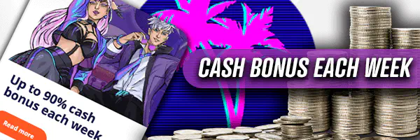 Bonus săptămânal la cazinoul nostru - imagine de pe bannerul principal cu două personaje anime