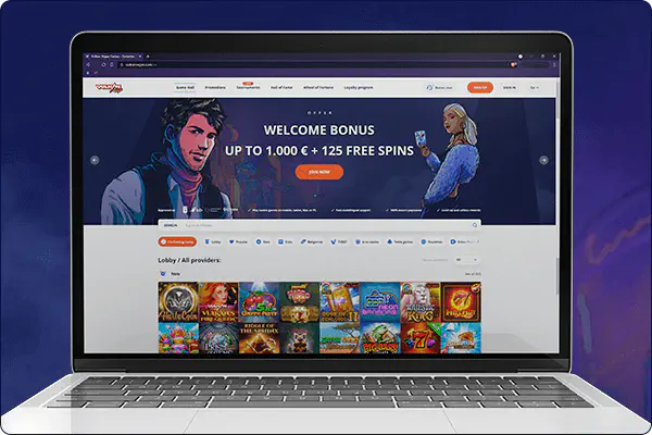 imaginea site-ului de cazinou online din browser prin macbook