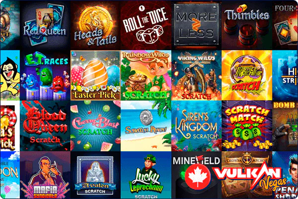 An image of the Insta Games category on the Vulkan Vegas site-ul web